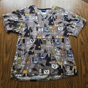 Halloween Scrubs Top